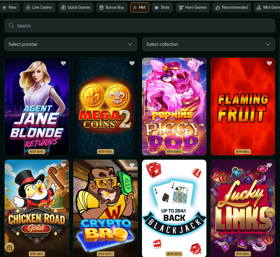 Cash Lounge Casino Game Library
